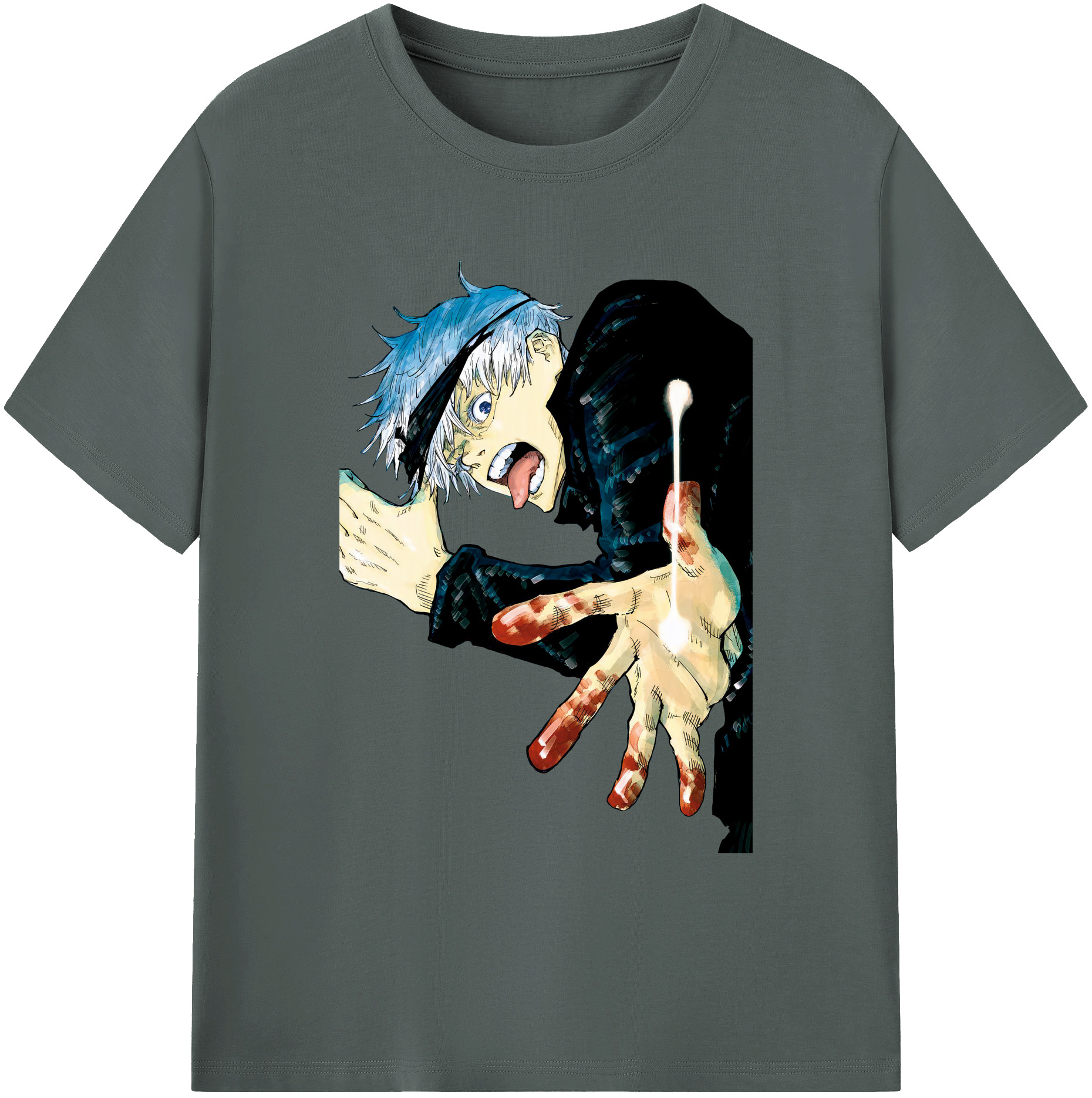 （画像用） 呪術廻戦 Jujutsu Kaisen 綿100％ メンズ半袖Tシャツ｜肌触りやわらか＆通気性